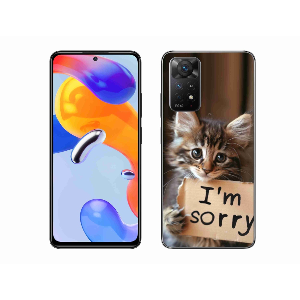Gél borítás mmCase a Xiaomi Redmi Note 11 Pro 4G/5G számára - macska kifogás