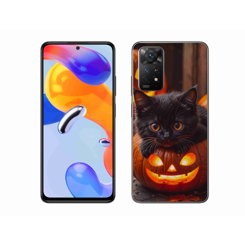 Gél borítás mmCase a Xiaomi Redmi Note 11 Pro 4G/5G számára - cica és tök