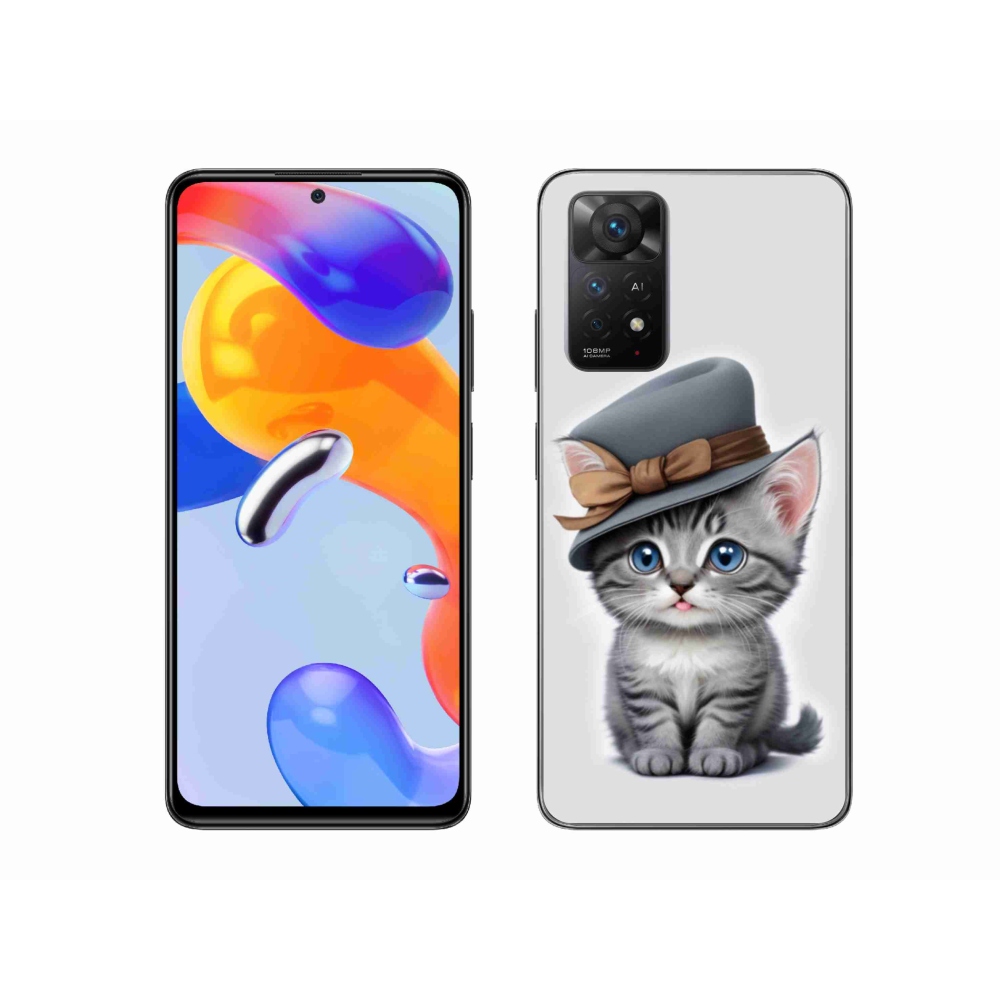 Gél borítás mmCase a Xiaomi Redmi Note 11 Pro 4G/5G-hez - cica sapkával