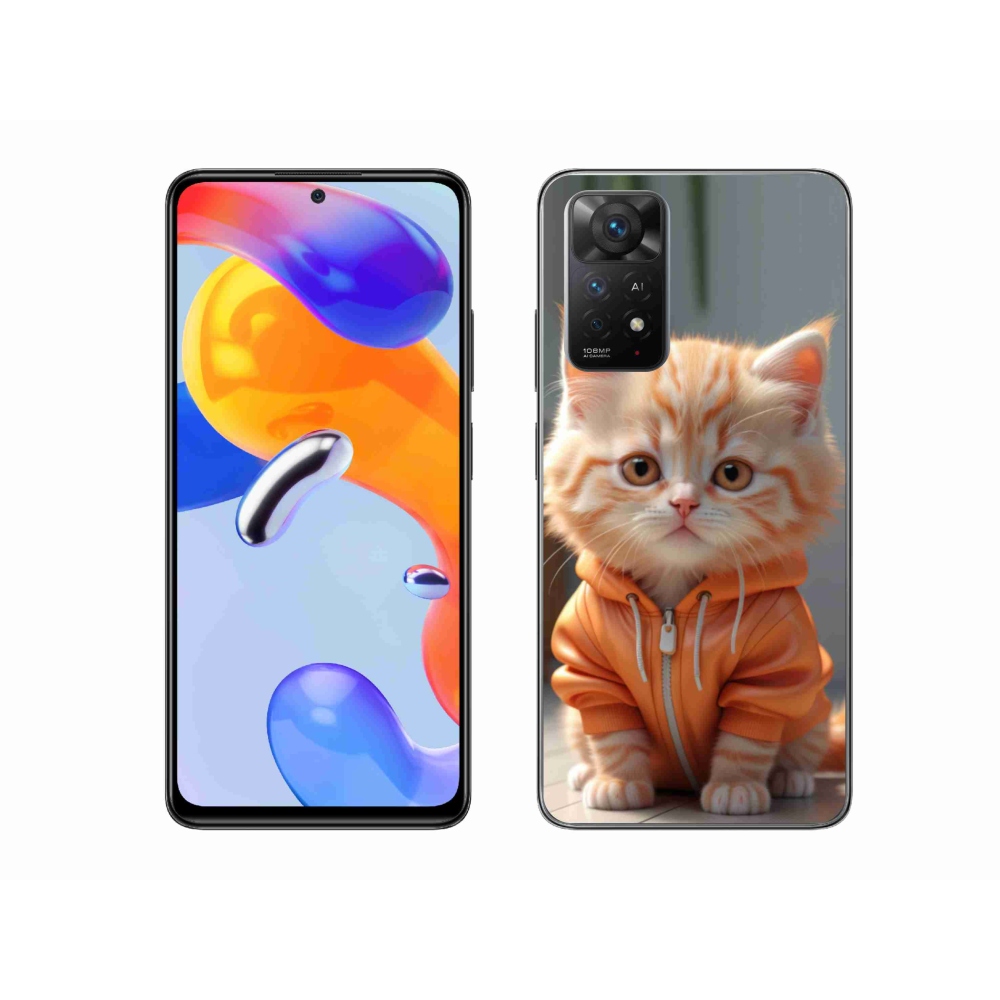 Gél borítás mmCase a Xiaomi Redmi Note 11 Pro 4G/5G-hez - cica melegítőben