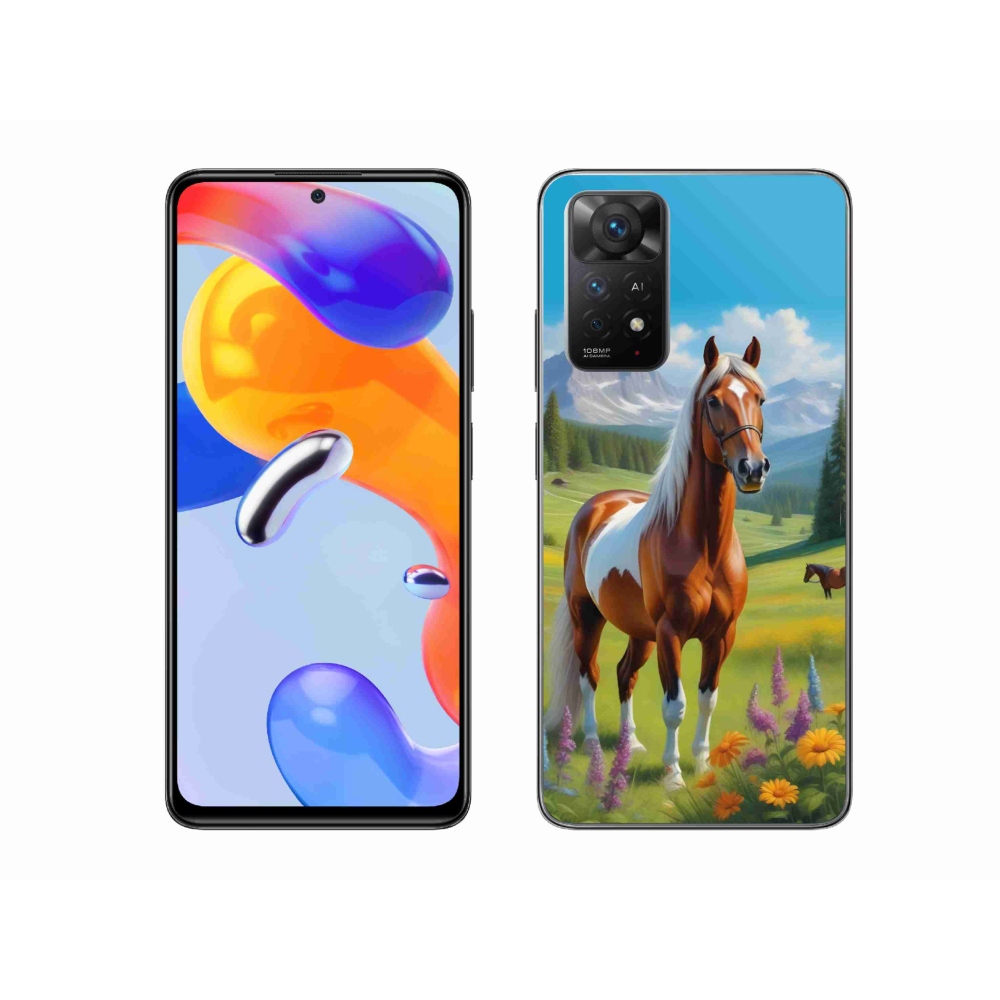 Gél borítás mmCase a Xiaomi Redmi Note 11 Pro 4G/5G számára - ló a réten
