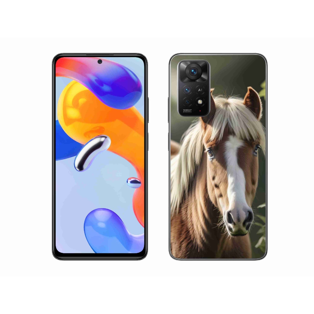 Gél borítás mmCase a Xiaomi Redmi Note 11 Pro 4G/5G számára - ló könnyű sörénnyel