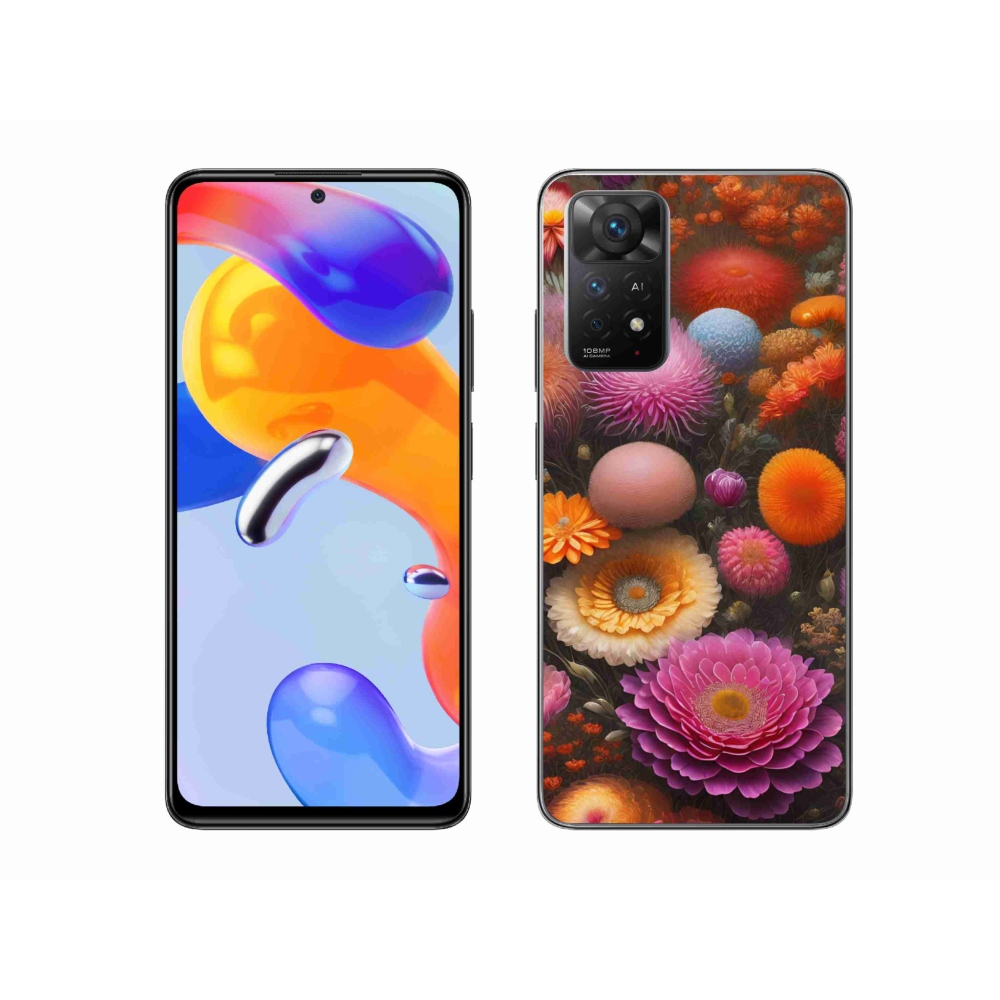 Gél borítás mmCase a Xiaomi Redmi Note 11 Pro 4G/5G számára - virágos kompozíció