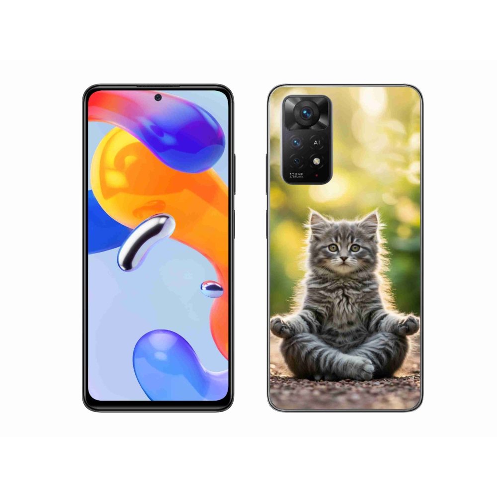 Gél borítás mmCase a Xiaomi Redmi Note 11 Pro 4G/5G számára - meditáló cica