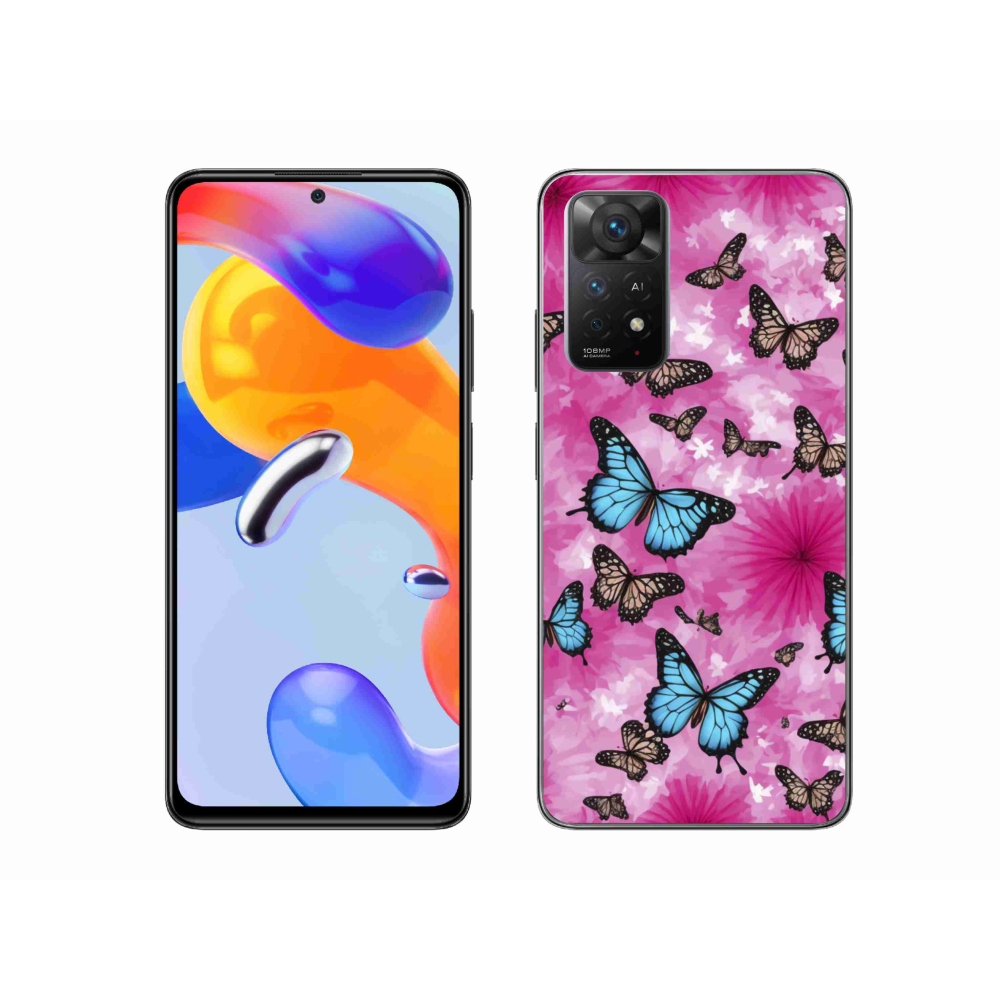 Gél borítás mmCase a Xiaomi Redmi Note 11 Pro 4G/5G-hez - pillangókert