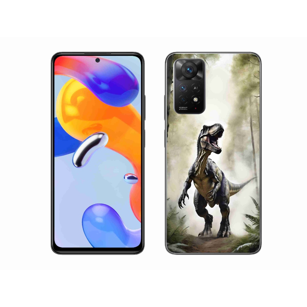 Gél borítás mmCase a Xiaomi Redmi Note 11 Pro 4G/5G-hez - dühös T-Rex