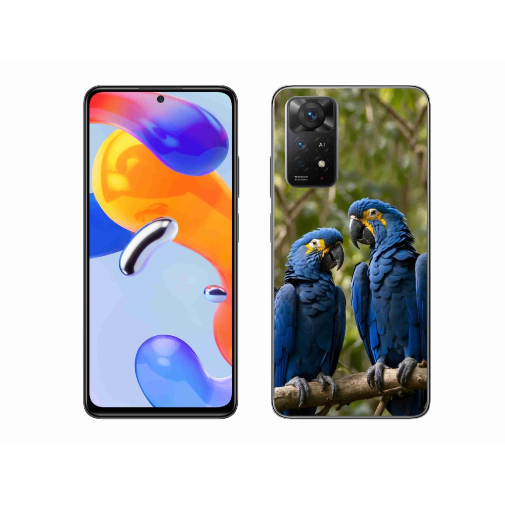 Gél borítás mmCase a Xiaomi Redmi Note 11 Pro 4G/5G számára - papagáj duó