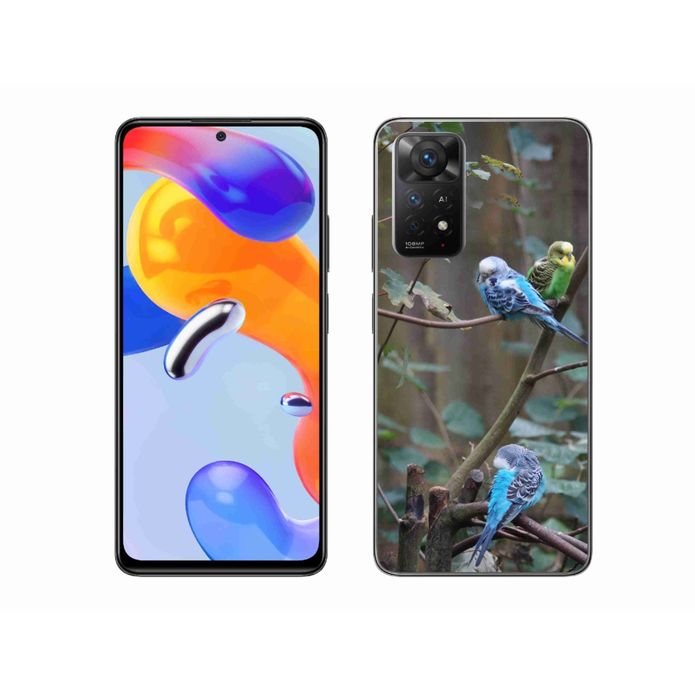 Gél borító mmCase a Xiaomi Redmi Note 11 Pro 4G/5G számára - papagájok az ágon