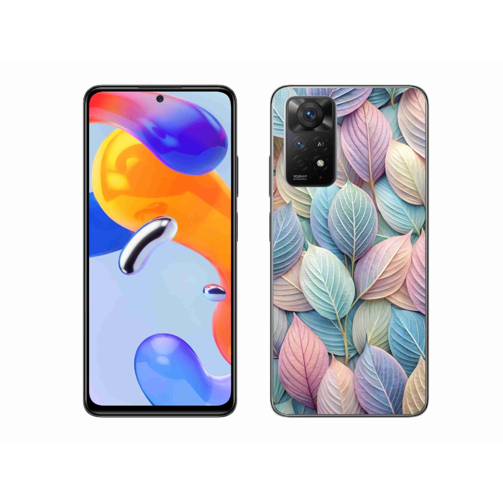 Gél borítás mmCase a Xiaomi Redmi Note 11 Pro 4G/5G számára - pasztell levelek