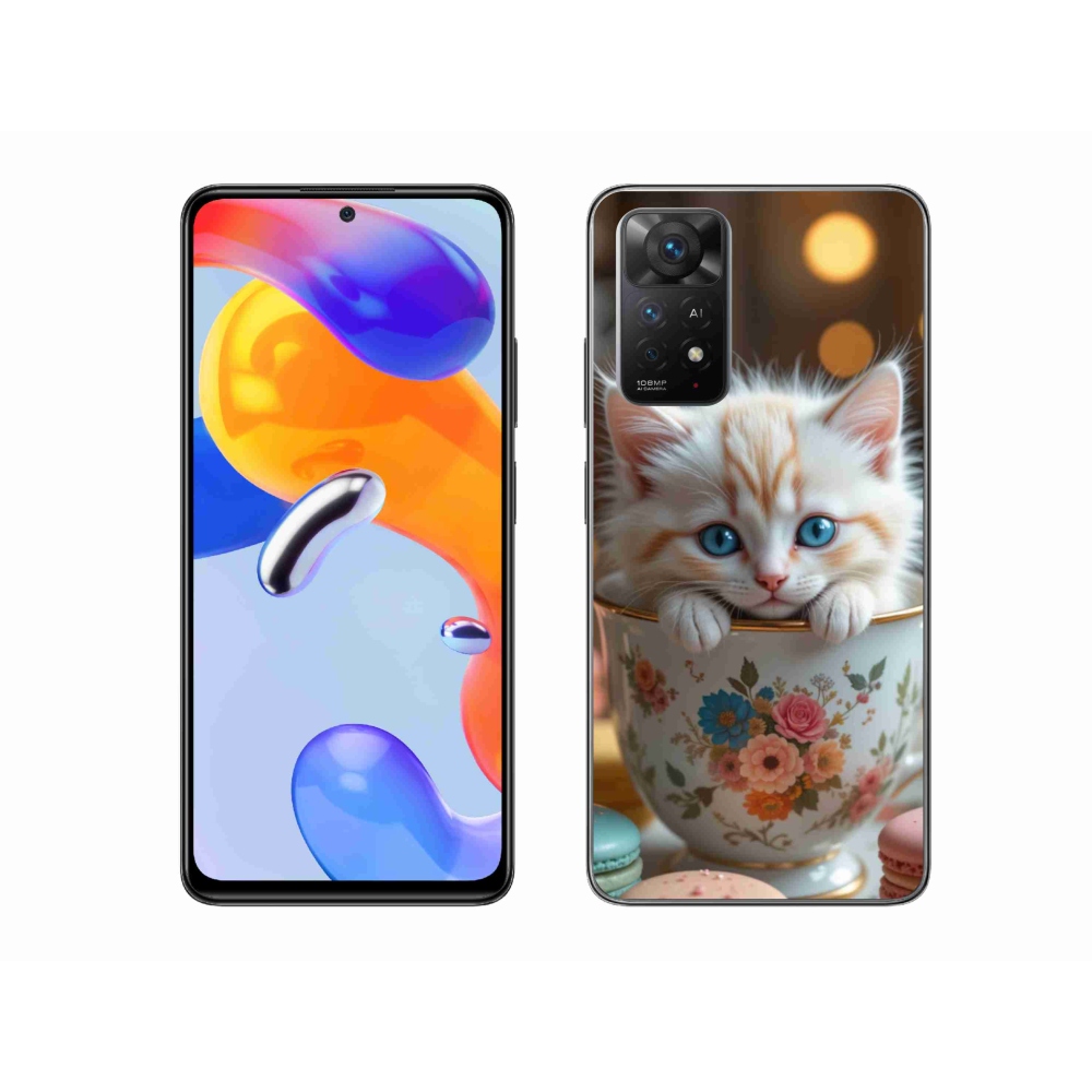 Gél borítás mmCase a Xiaomi Redmi Note 11 Pro 4G/5G számára - aranyos cica 6