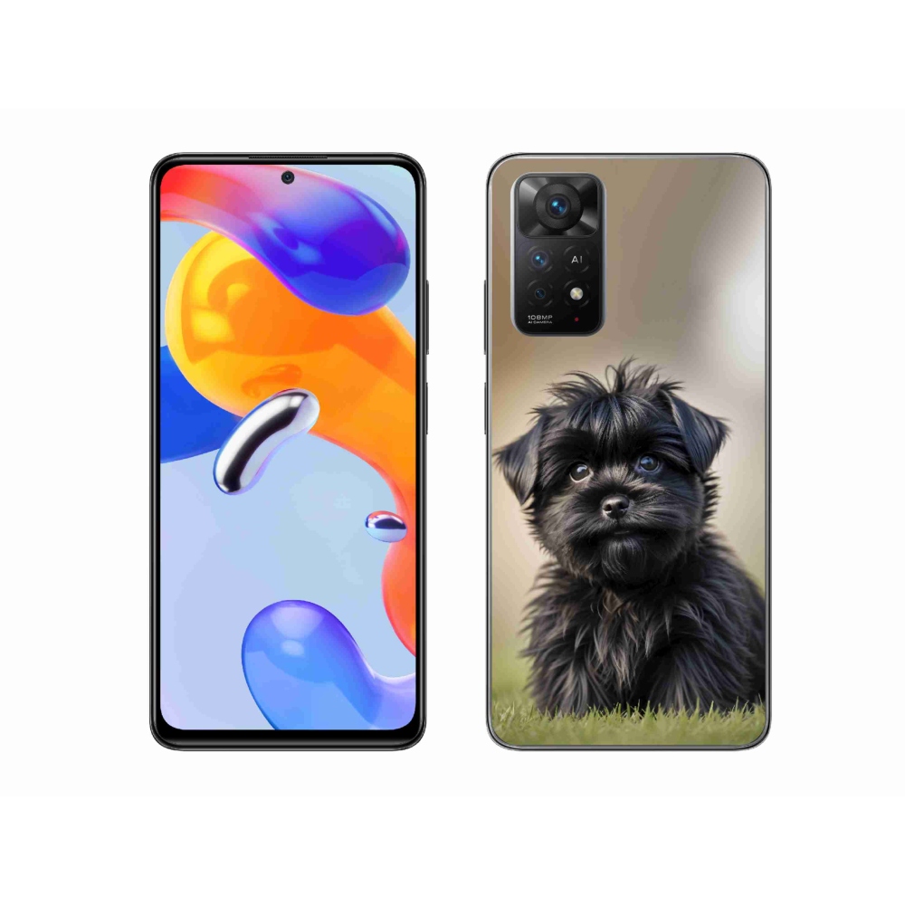 Gél borítás mmCase a Xiaomi Redmi Note 11 Pro 4G/5G-hez - aranyos fekete kutya