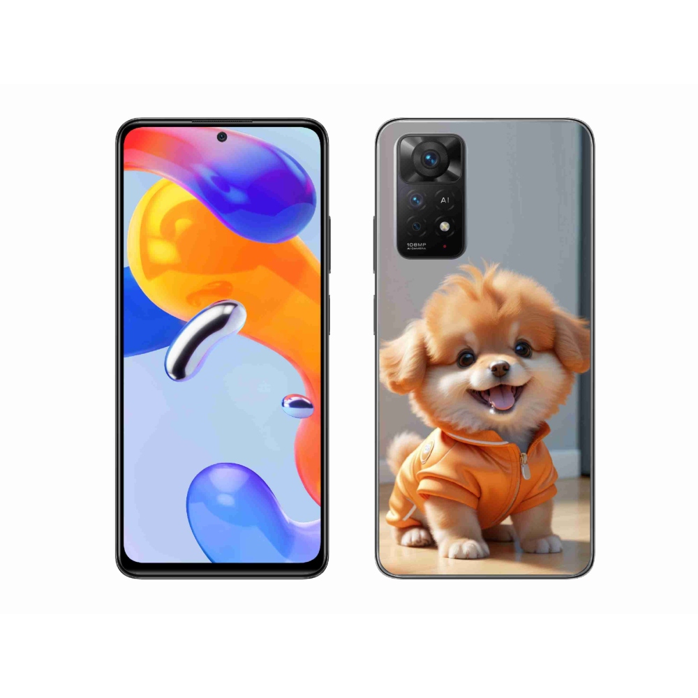 Zselés borítás mmCase a Xiaomi Redmi Note 11 Pro 4G/5G számára - aranyos pomerániai pulóverben