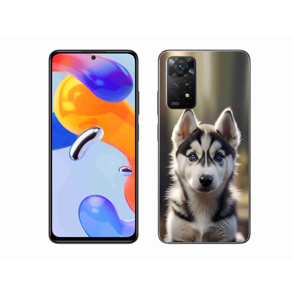 Gél borítás mmCase a Xiaomi Redmi Note 11 Pro 4G/5G-hez - aranyos szibériai husky