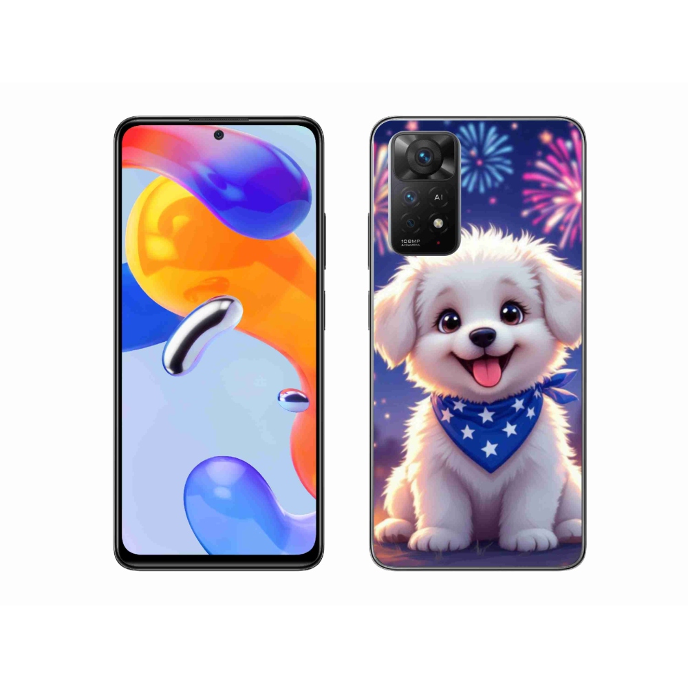 Gél borítás mmCase a Xiaomi Redmi Note 11 Pro 4G/5G számára - ünnepi kölyökkutyakölyök