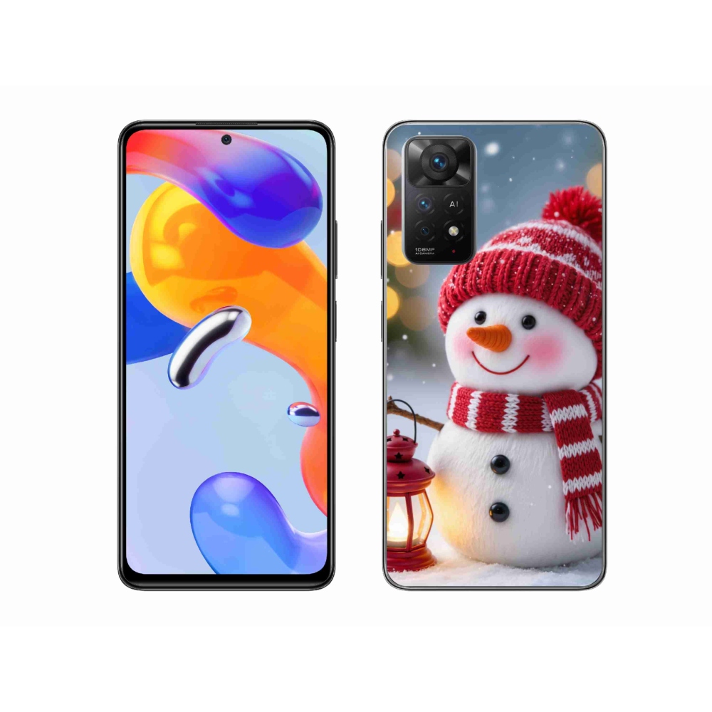 Gél borítás mmCase a Xiaomi Redmi Note 11 Pro 4G/5G-hez - hóember 2