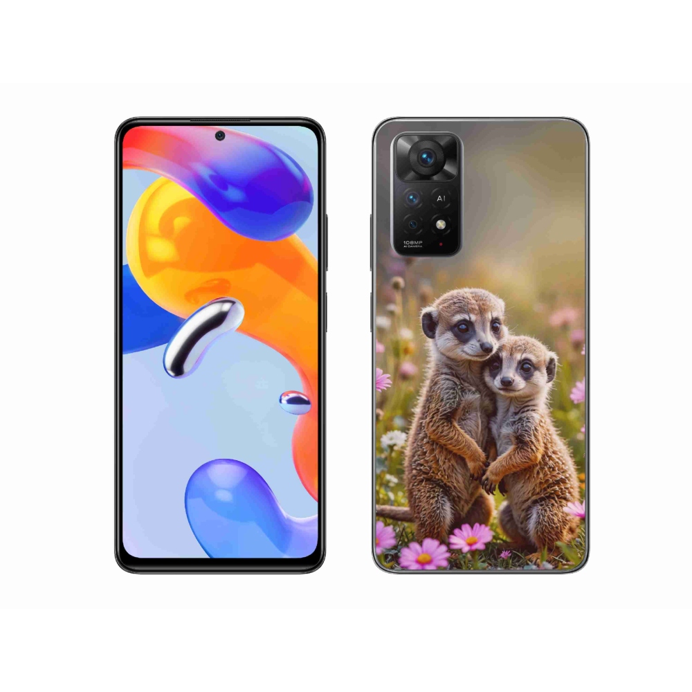 Gél borítás mmCase a Xiaomi Redmi Note 11 Pro 4G/5G - szurikátás duó számára