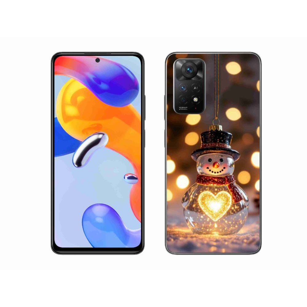 Gél borítás mmCase a Xiaomi Redmi Note 11 Pro 4G/5G - karácsonyi hóemberhez