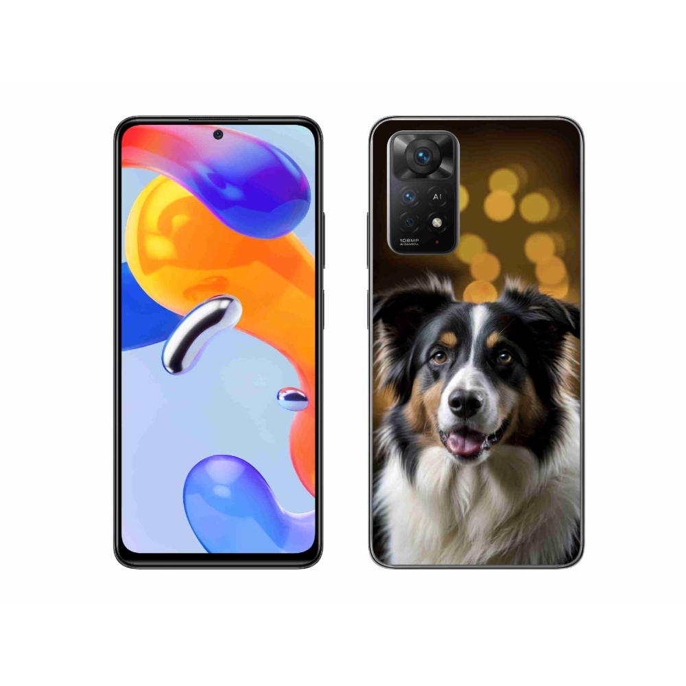 Gél borító mmCase a Xiaomi Redmi Note 11 Pro 4G/5G - mosolygó ausztrál juhászkutyához