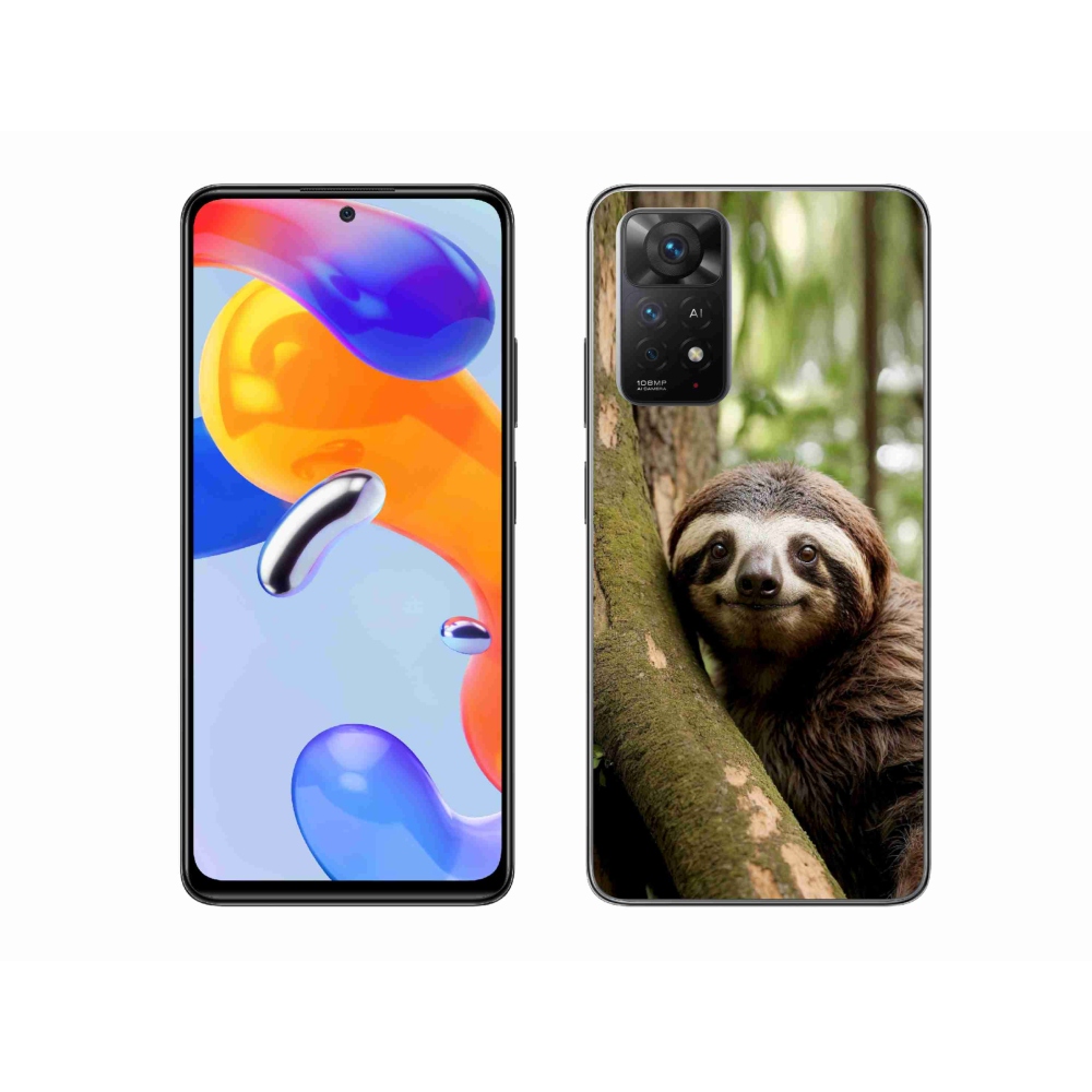 Gél borítás mmCase a Xiaomi Redmi Note 11 Pro 4G/5G számára - mosolygó lajhár
