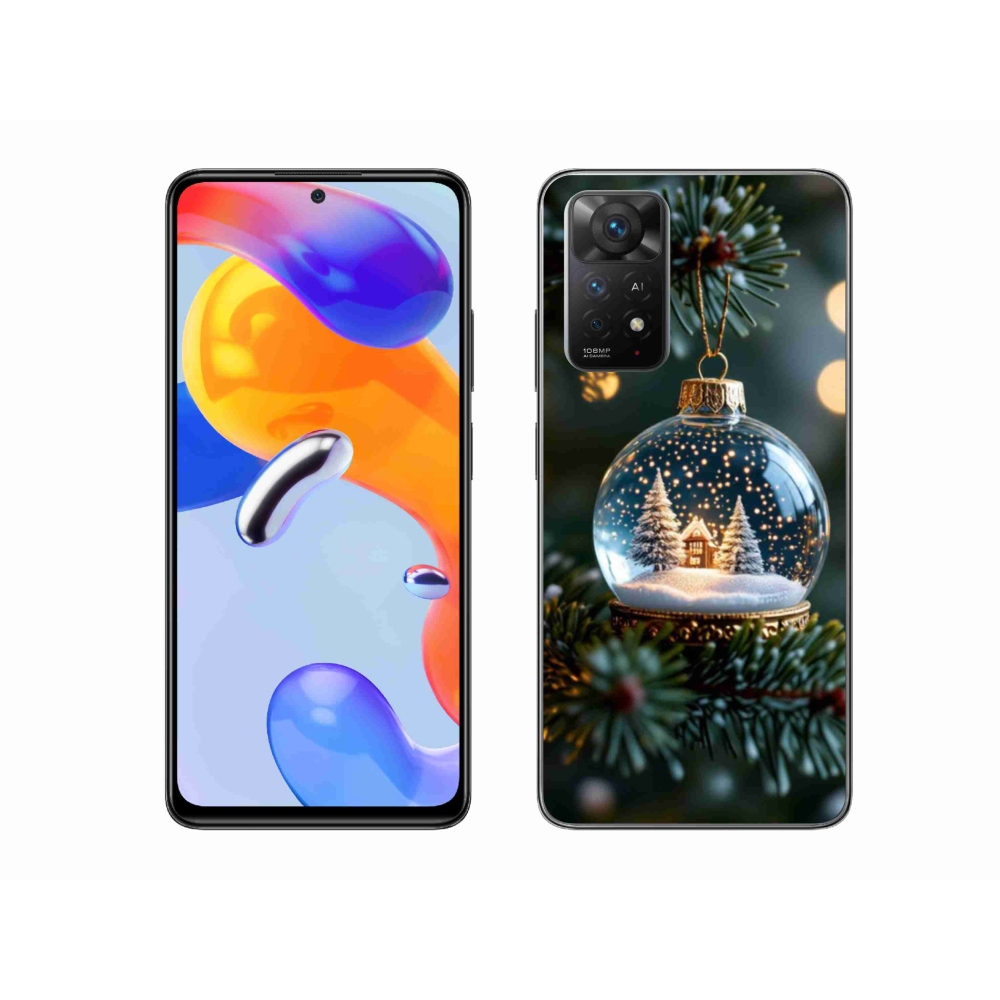 Gél borítás mmCase a Xiaomi Redmi Note 11 Pro 4G/5G-hez - karácsonyi gömbök 2