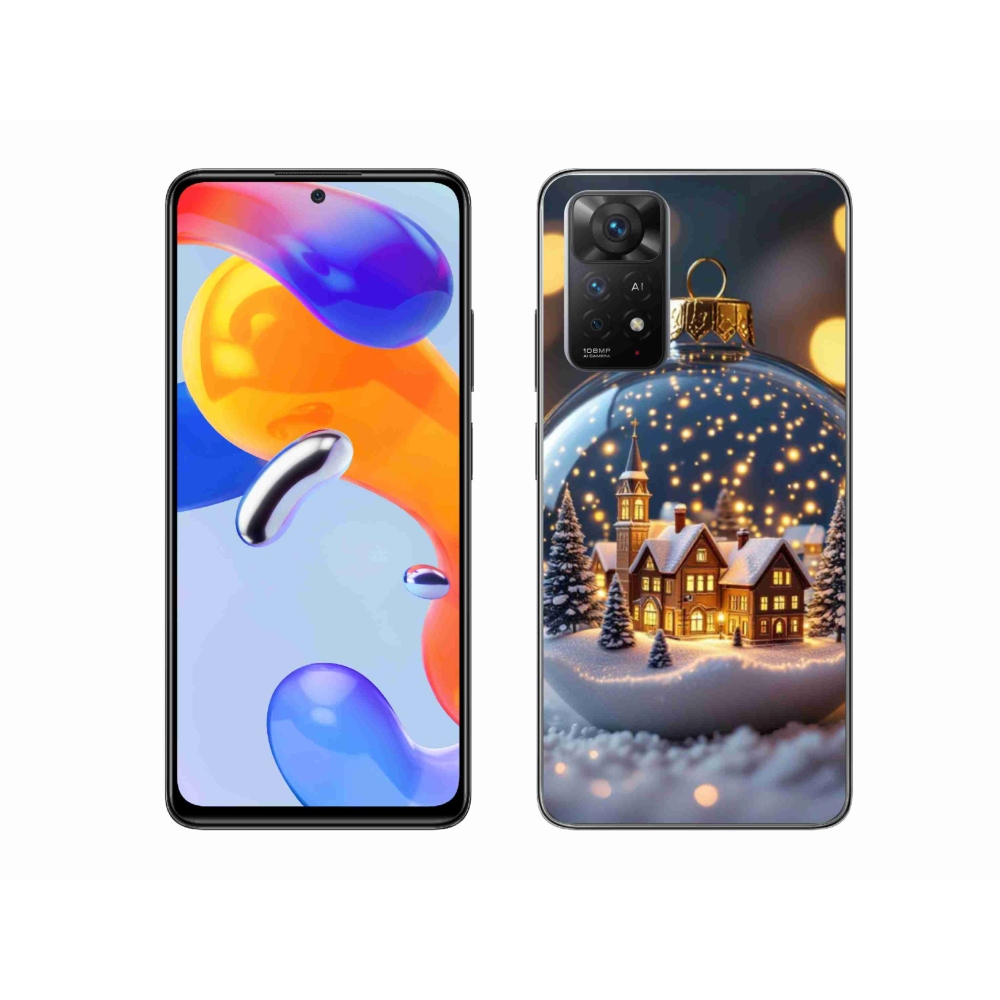 Gél borítás mmCase a Xiaomi Redmi Note 11 Pro 4G/5G - karácsonyi golyók 4