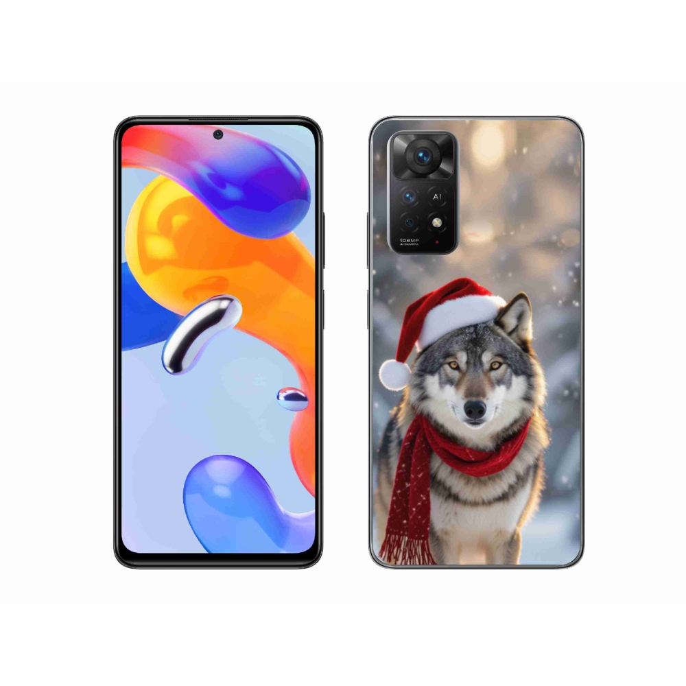 Gél borítás mmCase a Xiaomi Redmi Note 11 Pro 4G/5G-hez - Karácsonyi farkas
