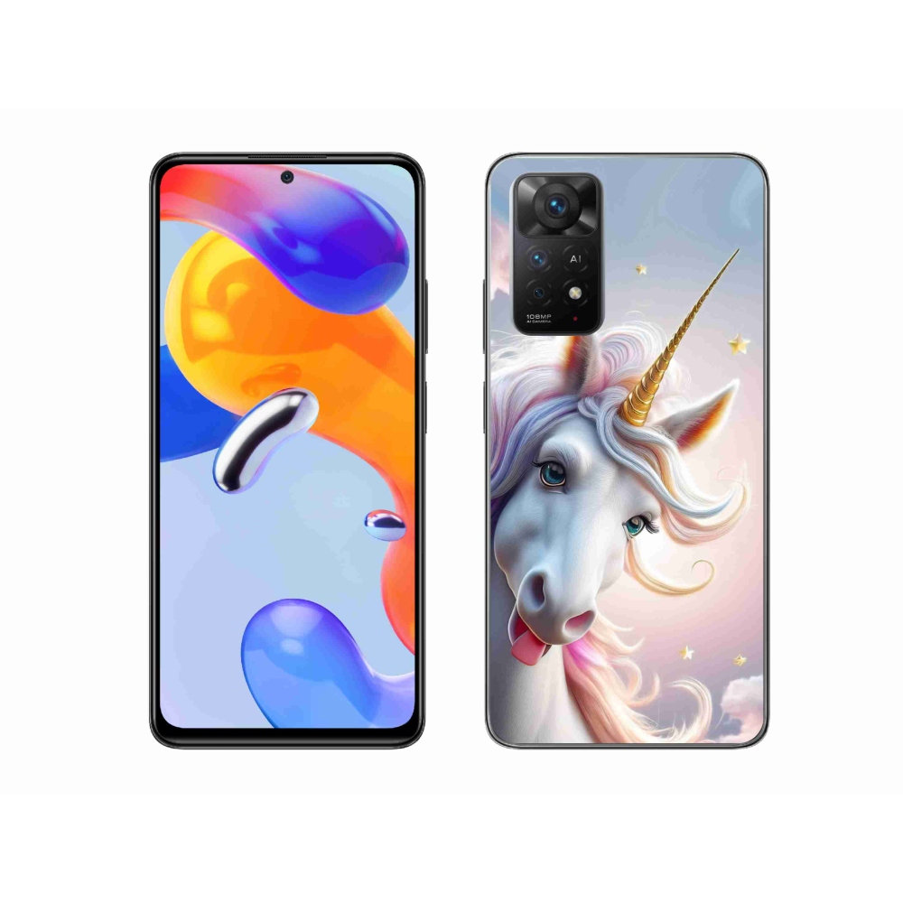 Gél borítás mmCase a Xiaomi Redmi Note 11 Pro 4G/5G számára - vidám egyszarvú