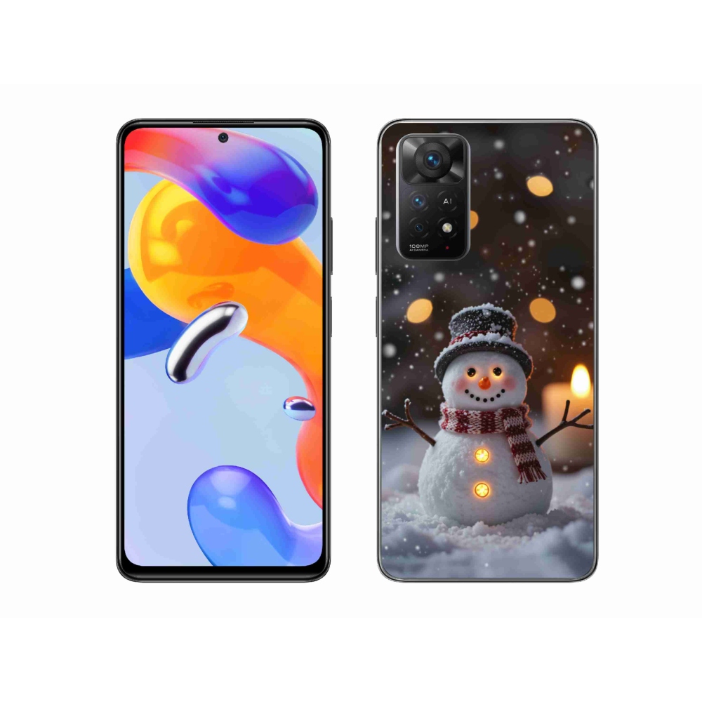 Gél borítás mmCase a Xiaomi Redmi Note 11 Pro 4G/5G-hez - boldog hóember