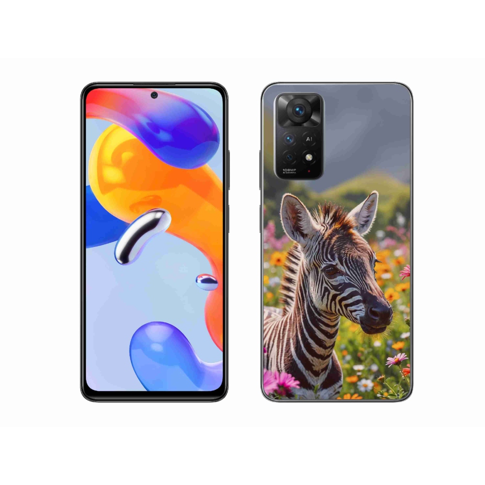 Gél borítás mmCase a Xiaomi Redmi Note 11 Pro 4G/5G számára - zebra a réten