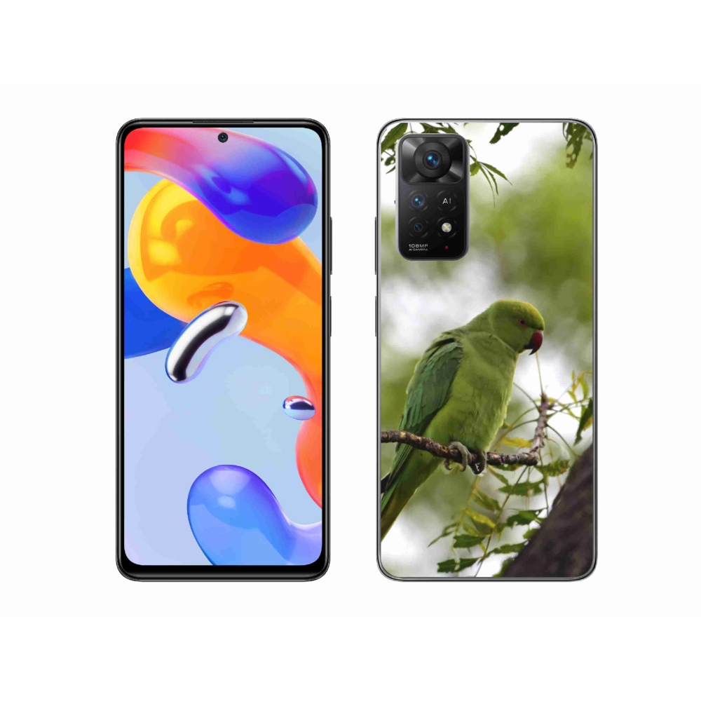 Gél borítás mmCase a Xiaomi Redmi Note 11 Pro 4G/5G-hez - zöld papagáj