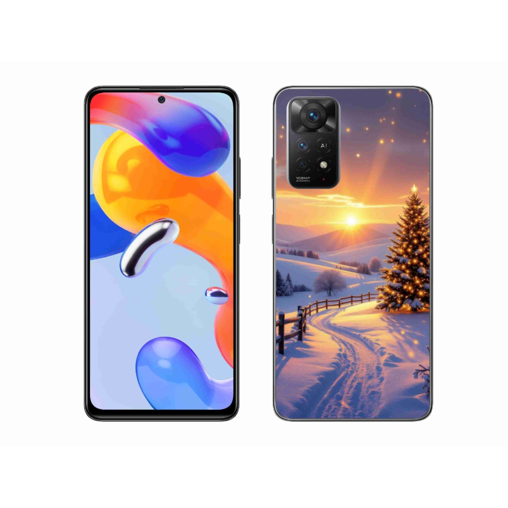 Gél borítás mmCase a Xiaomi Redmi Note 11 Pro 4G/5G számára - téli tájkép