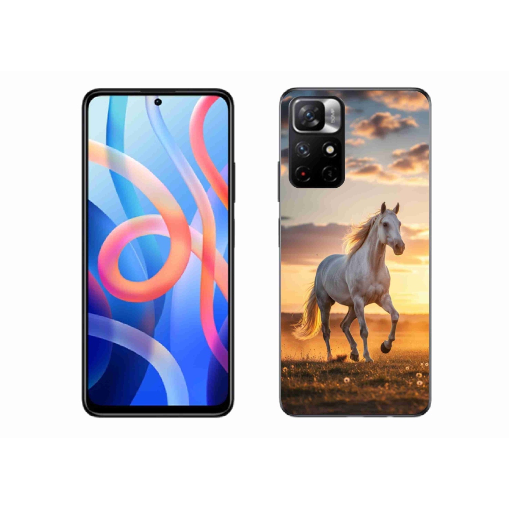 Gél borító mmCase a Xiaomi Redmi Note 11S 5G - futó fehér ló 2