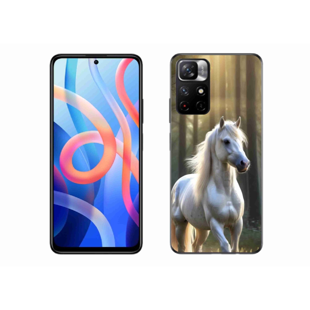 Gél borítás mmCase a Xiaomi Redmi Note 11S 5G-hez - fehér ló 3
