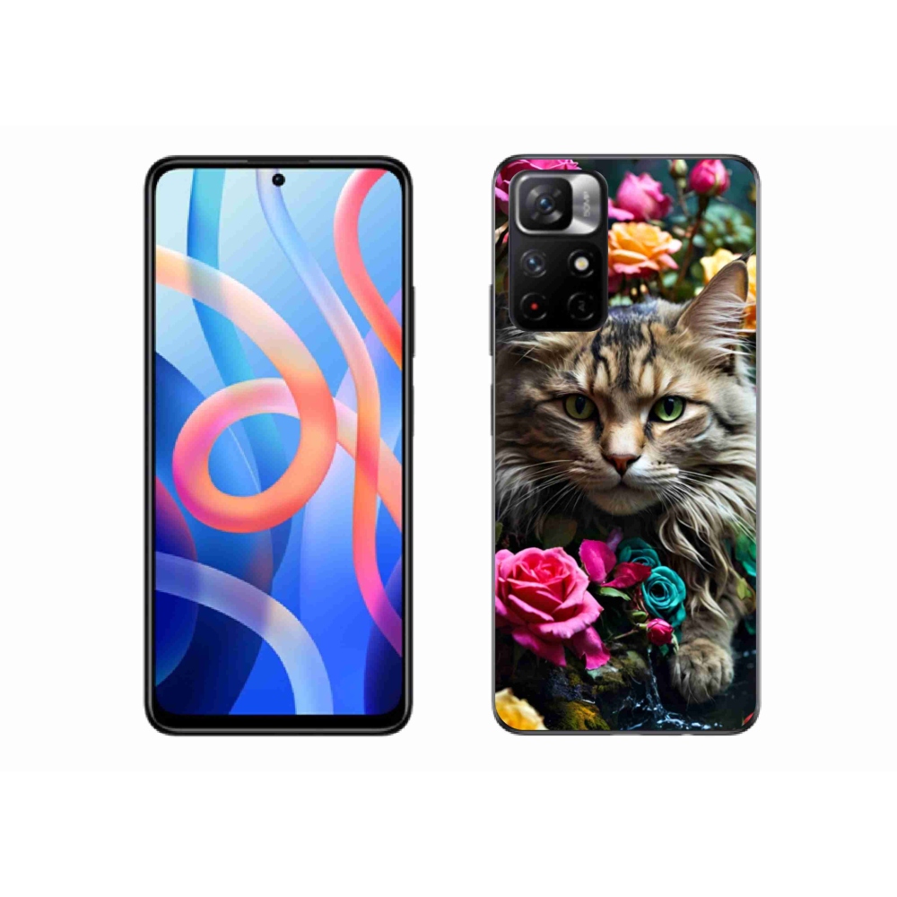Gél borítás mmCase a Xiaomi Redmi Note 11S 5G-hez - macskaszem nézet 2