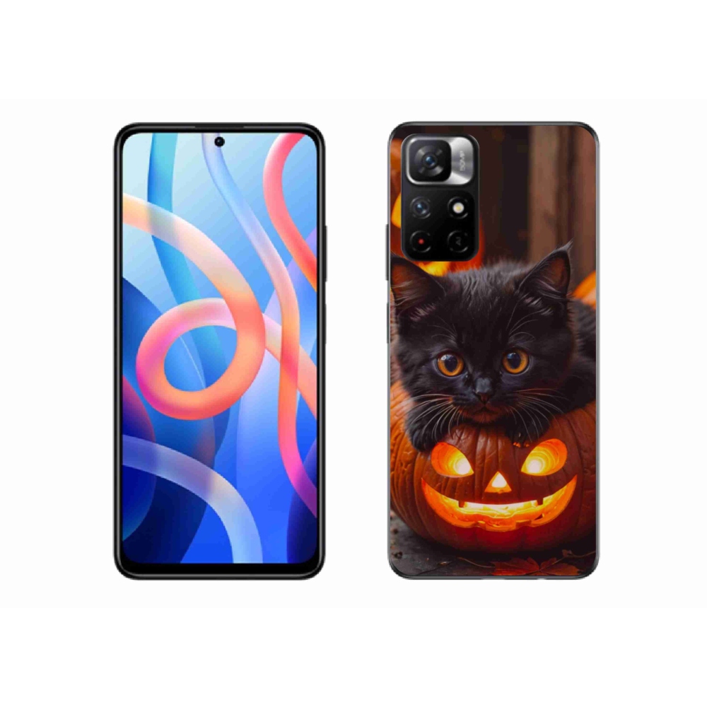 Gél borító mmCase a Xiaomi Redmi Note 11S 5G számára - cica és tök