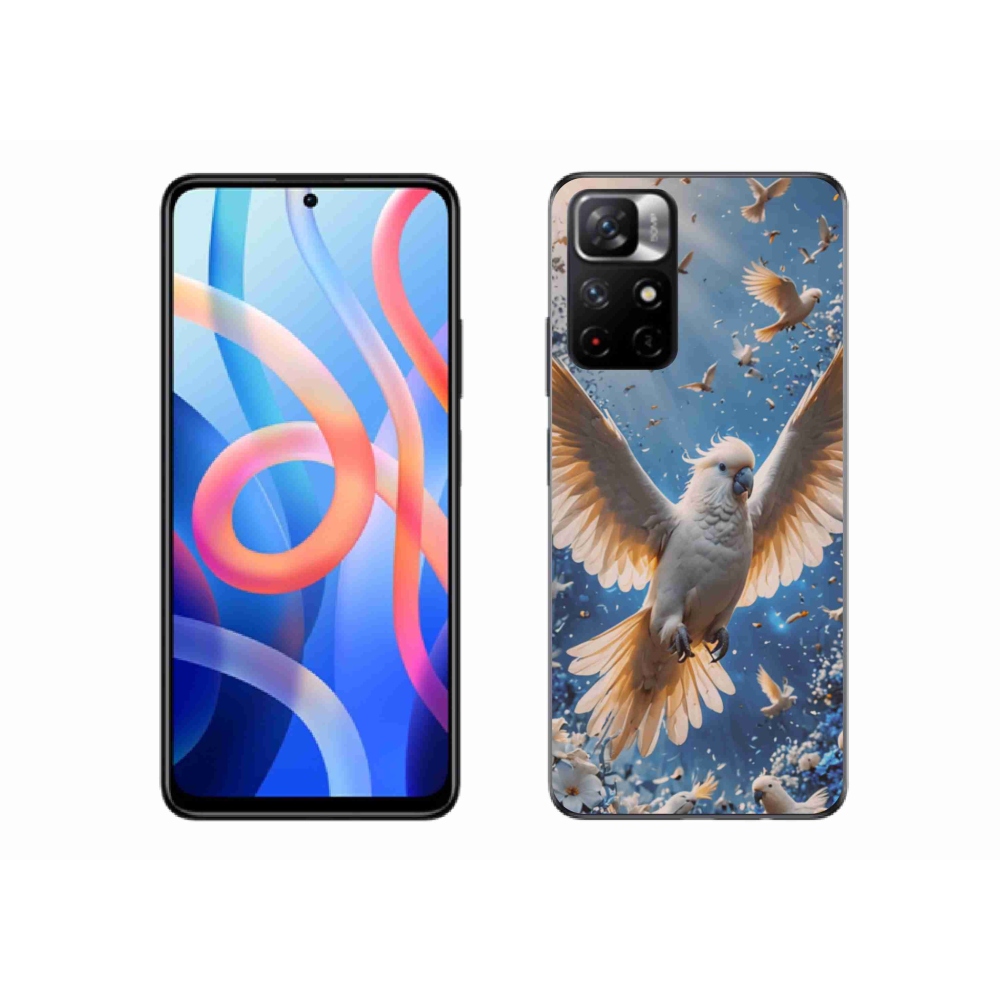 Gél borítás mmCase a Xiaomi Redmi Note 11S 5G számára - papagáj kakadu