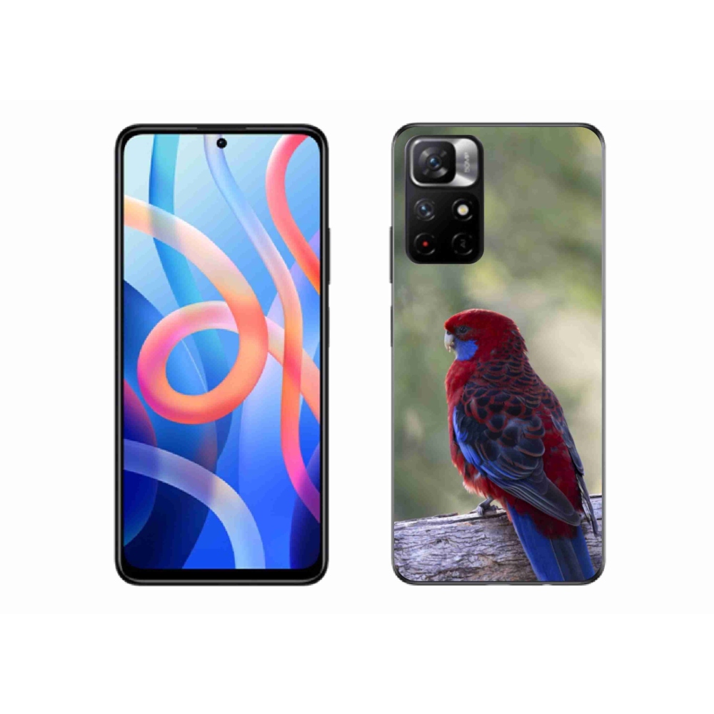 Gél borítás mmCase a Xiaomi Redmi Note 11S 5G-hez - papagáj rosela
