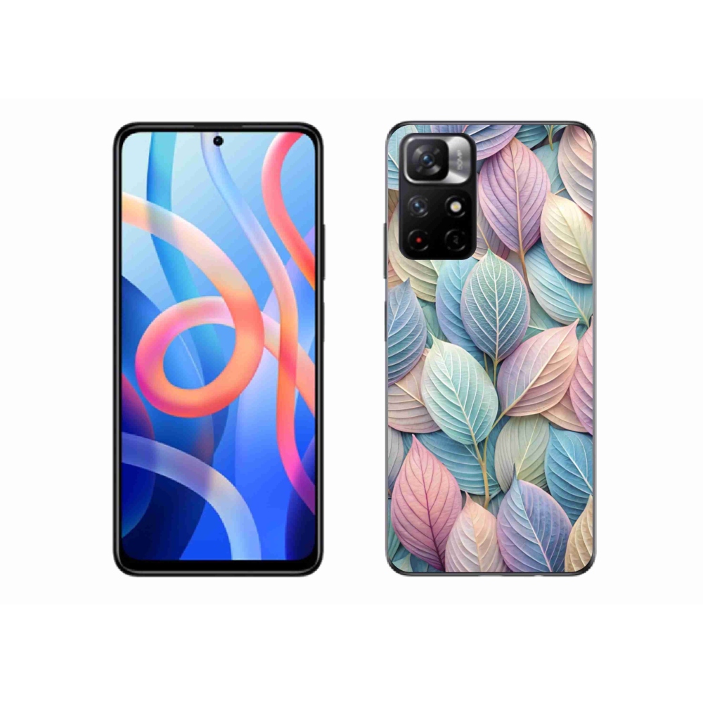 Gél borító mmCase a Xiaomi Redmi Note 11S 5G-hez - pasztell levelek