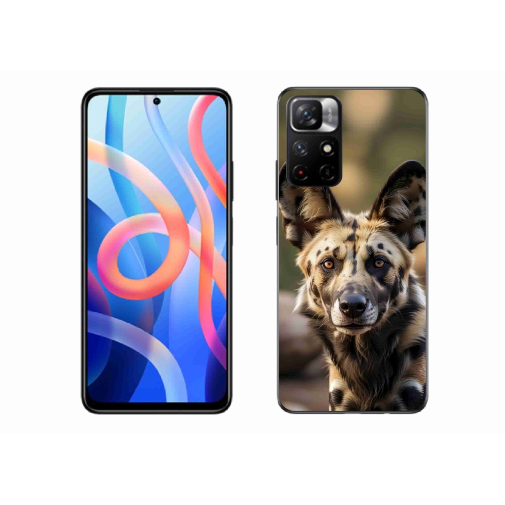 Gél borítás mmCase a Xiaomi Redmi Note 11S 5G/Poco M4 Pro 5G - afrikai vadkutya számára