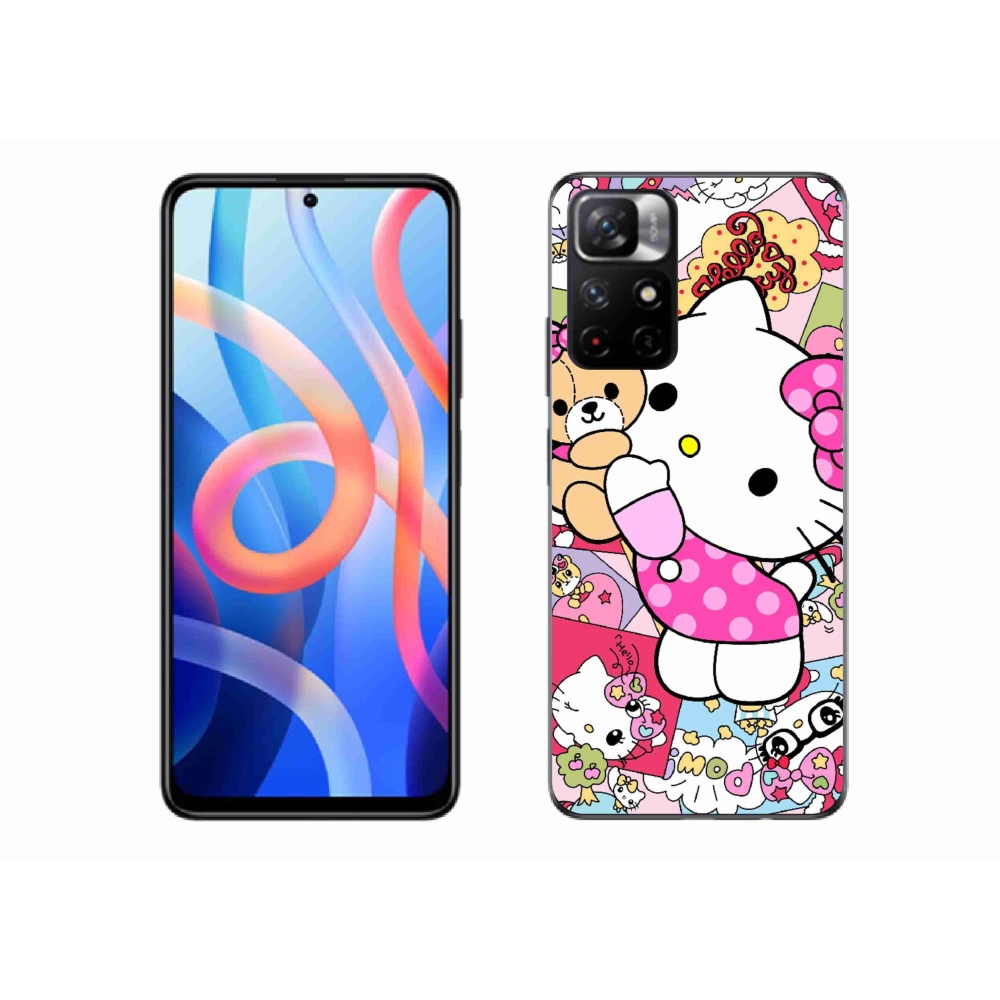 Gél borítás mmCase a Xiaomi Redmi Note 11S 5G/Poco M4 Pro 5G számára - aranyos cica