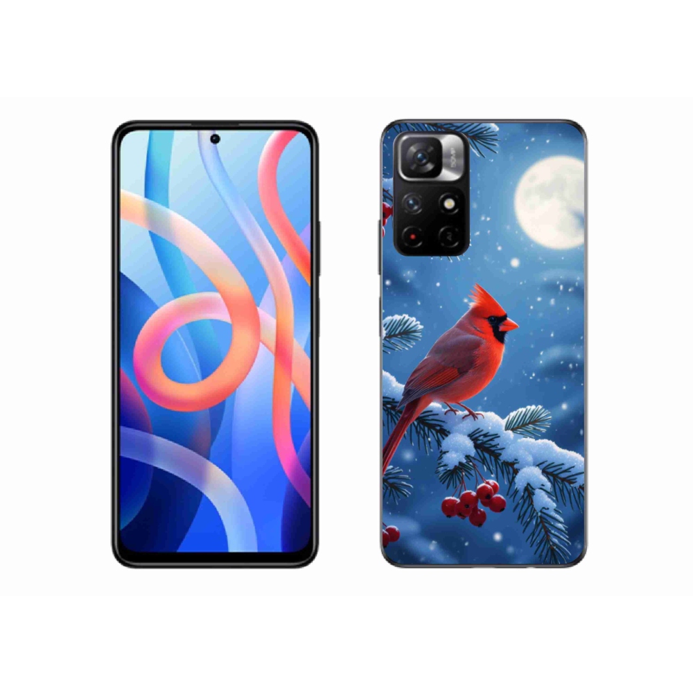 Gél borítás mmCase a Xiaomi Redmi Note 11S 5G/Poco M4 Pro 5G számára - bíborvörös színű