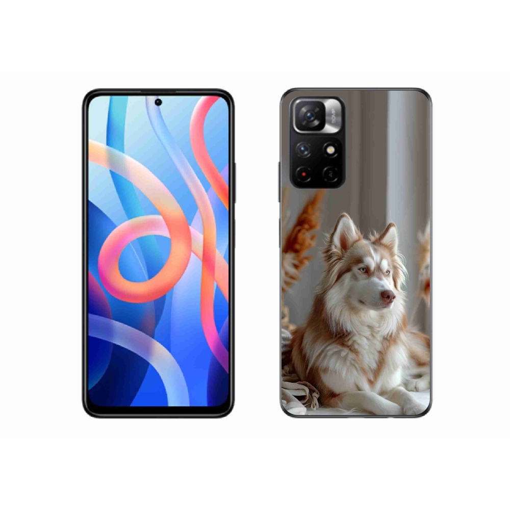 Gél borítás mmCase a Xiaomi Redmi Note 11S 5G/Poco M4 Pro 5G - csendes szibériai huskyhoz