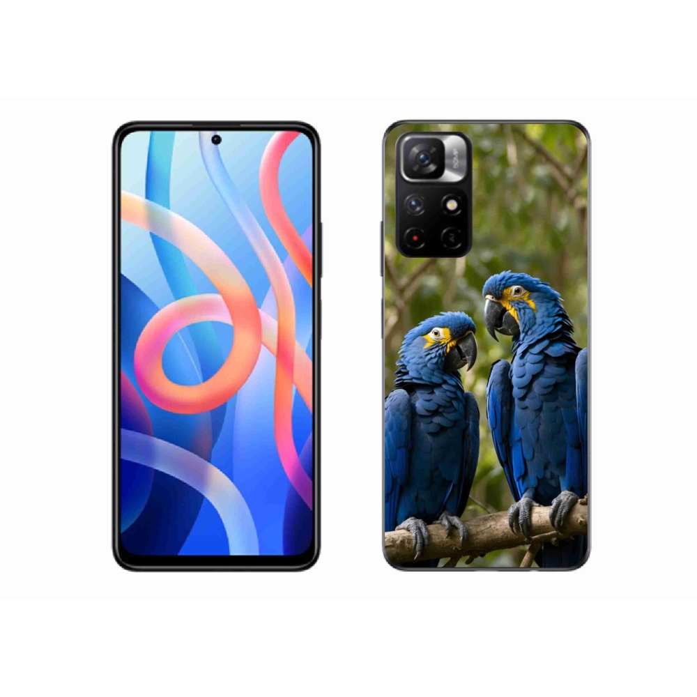 Gél borítás mmCase a Xiaomi Redmi Note 11S 5G/Poco M4 Pro 5G számára - papagáj duó