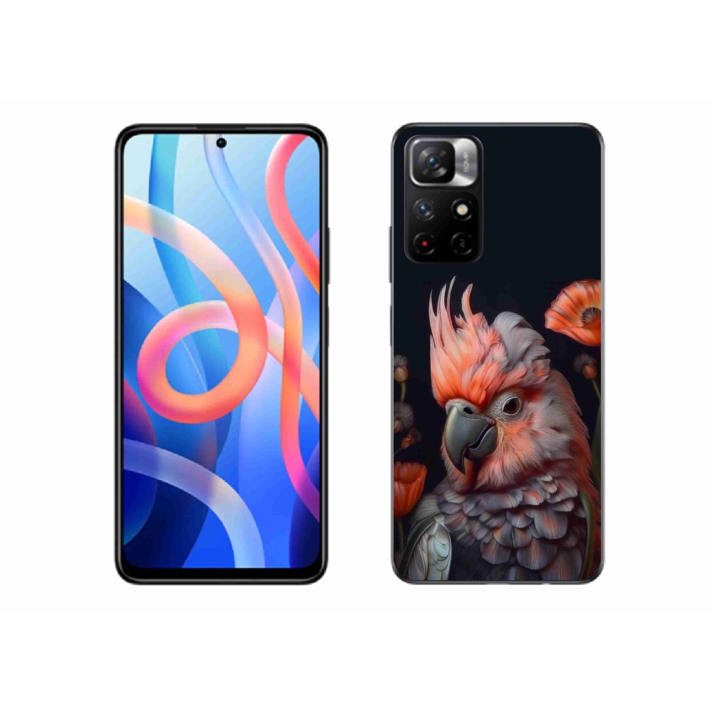 Gél borító mmCase a Xiaomi Redmi Note 11S 5G/Poco M4 Pro 5G - papagáj kakadu színekben