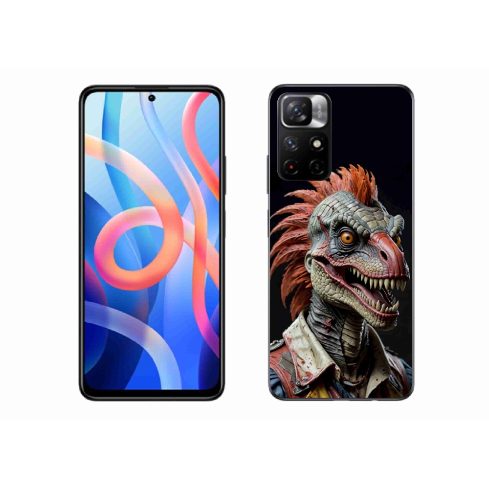 Gél borítás mmCase a Xiaomi Redmi Note 11S 5G/Poco M4 Pro 5G - punk dinoszauruszhoz