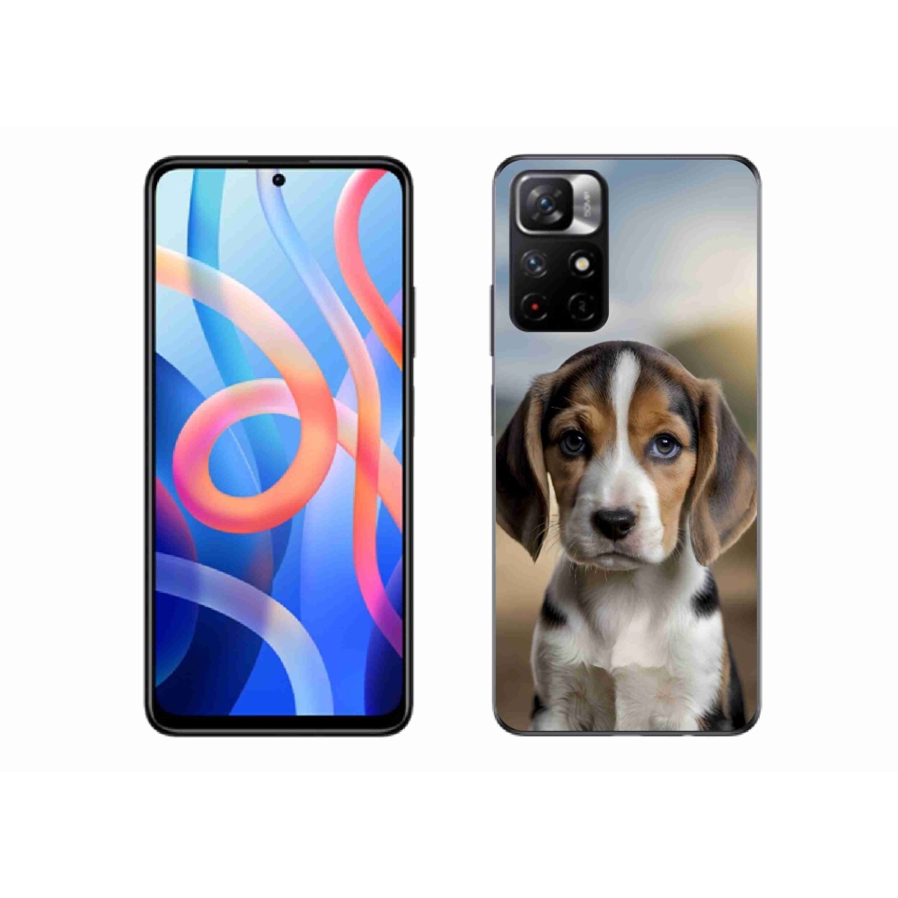 Gél borítás mmCase a Xiaomi Redmi Note 11S 5G/Poco M4 Pro 5G számára - aranyos bézs színű