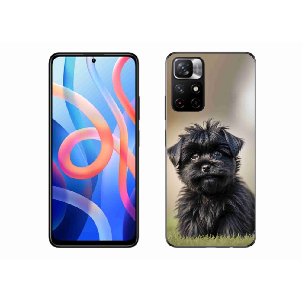 Gél borítás mmCase a Xiaomi Redmi Note 11S 5G/Poco M4 Pro 5G számára - aranyos fekete kutya