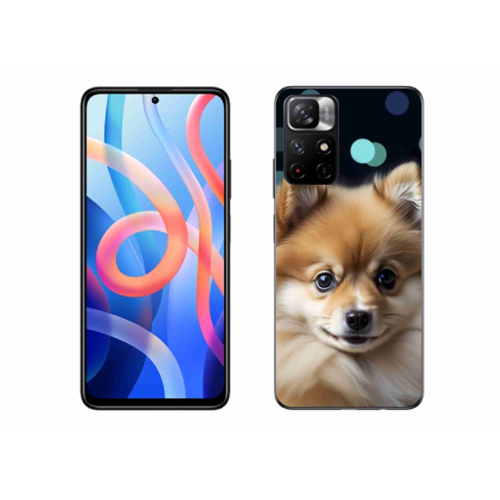 Gél borítás mmCase a Xiaomi Redmi Note 11S 5G/Poco M4 Pro 5G számára - aranyos pomerániai kutya