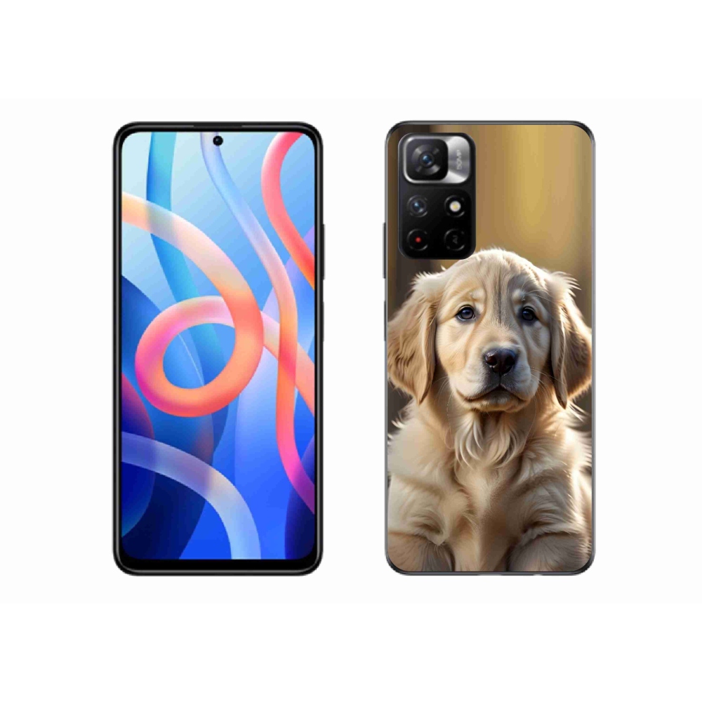 Gél borítás mmCase a Xiaomi Redmi Note 11S 5G/Poco M4 Pro 5G - aranyos arany retrieverhez
