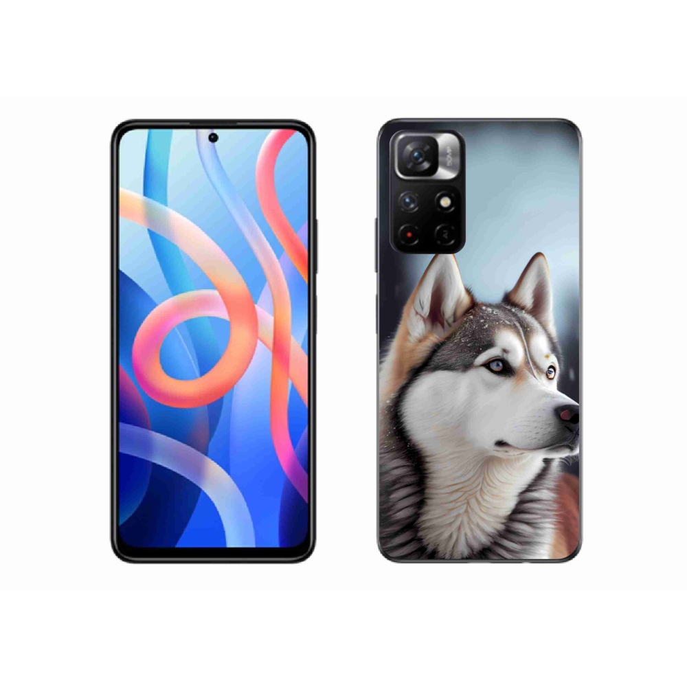 Gél borítás mmCase a Xiaomi Redmi Note 11S 5G/Poco M4 Pro 5G - Szibériai Husky számára